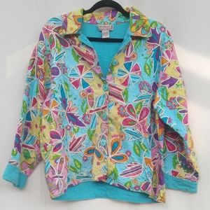 Jackett its fun and colorful office out to eat